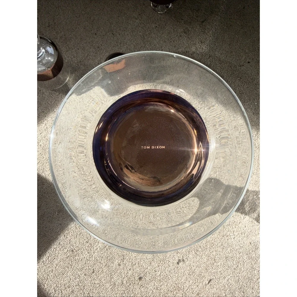 Tom Dixon Copper Tank Decanter & (2)‎ Matching Lowball Glasses